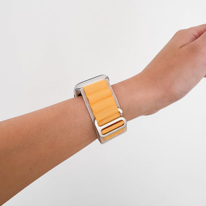 Mountain Nylon Apple Watch Band - Starlight & Yellow