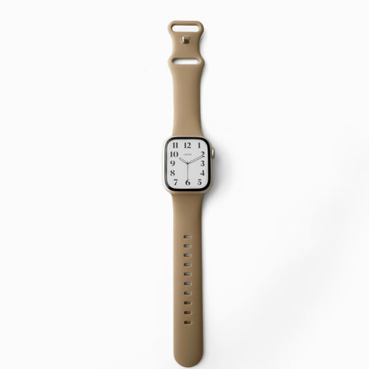 Classic Rubber Knob Apple Watch Band - Milk Tea