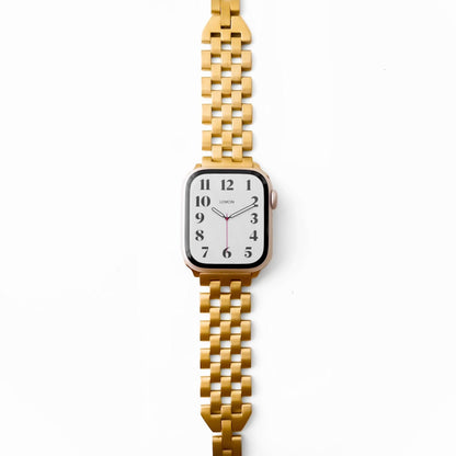 (St-Steel) Entwined Apple Watch Bracelet - Gold