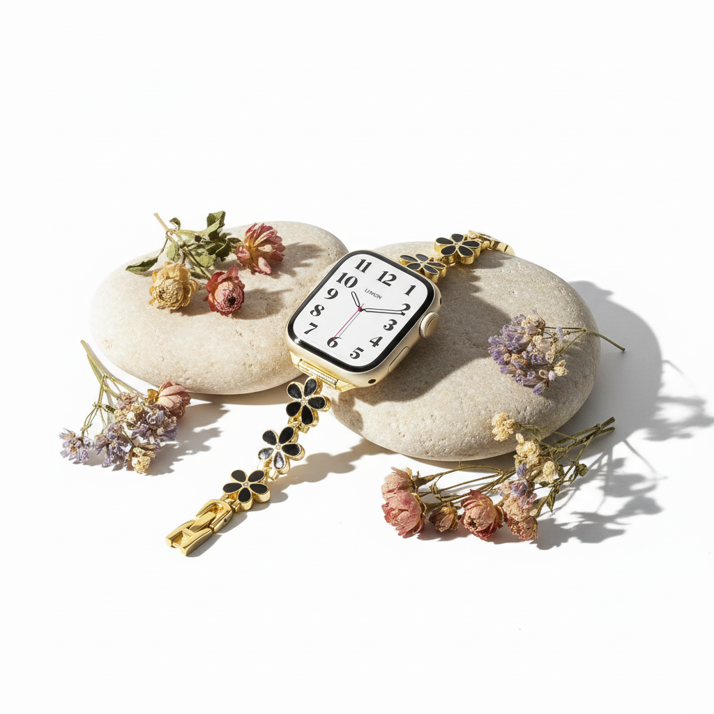 ミッドナイトフルール Apple Watch ブレスレット - ブラック