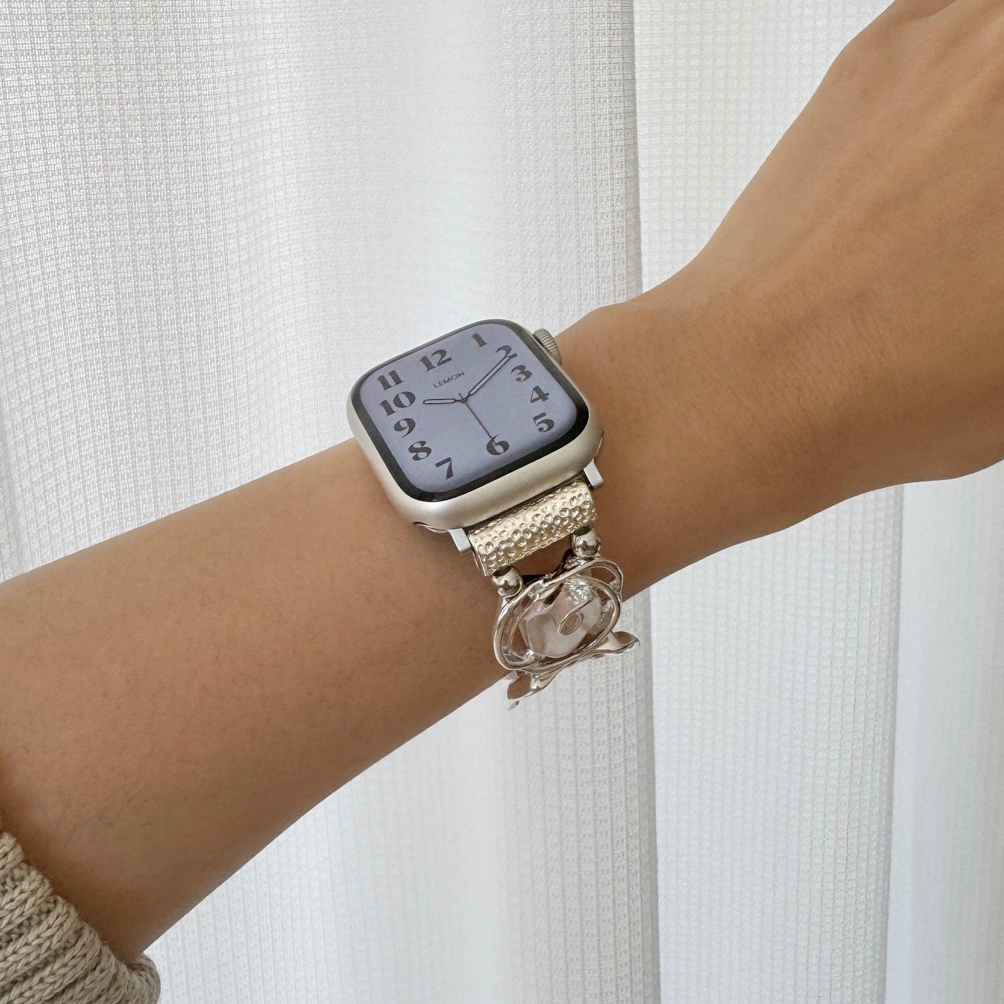 Rosette Apple Watch Bracelet - Orange Glow 2