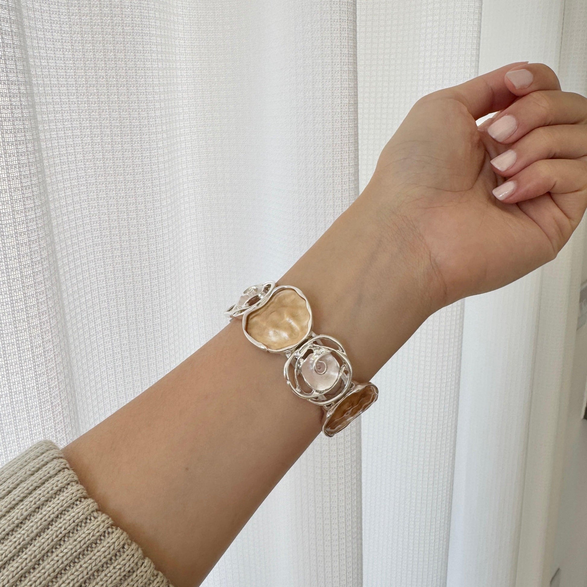 Rosette Apple Watch Bracelet - Orange Glow 5