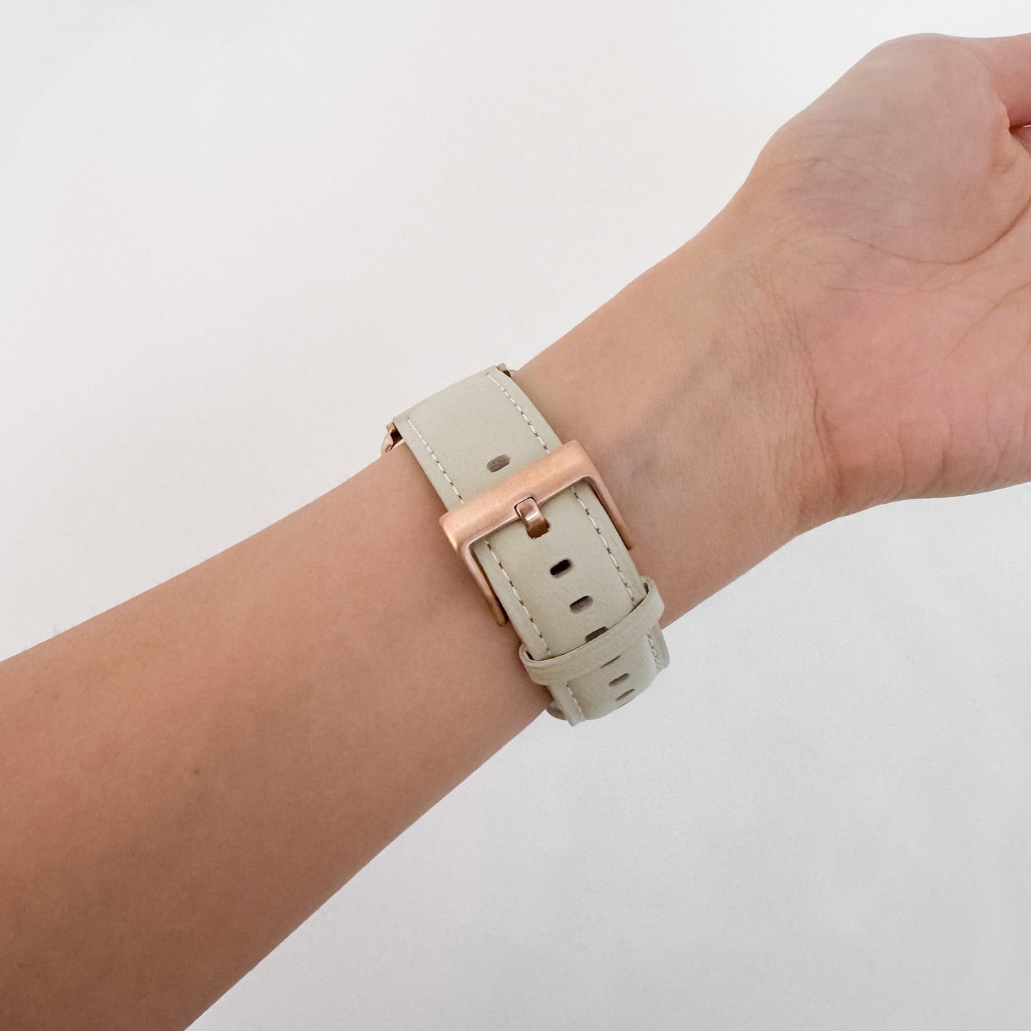 Soft Leather Apple Watch Strap - Starlight