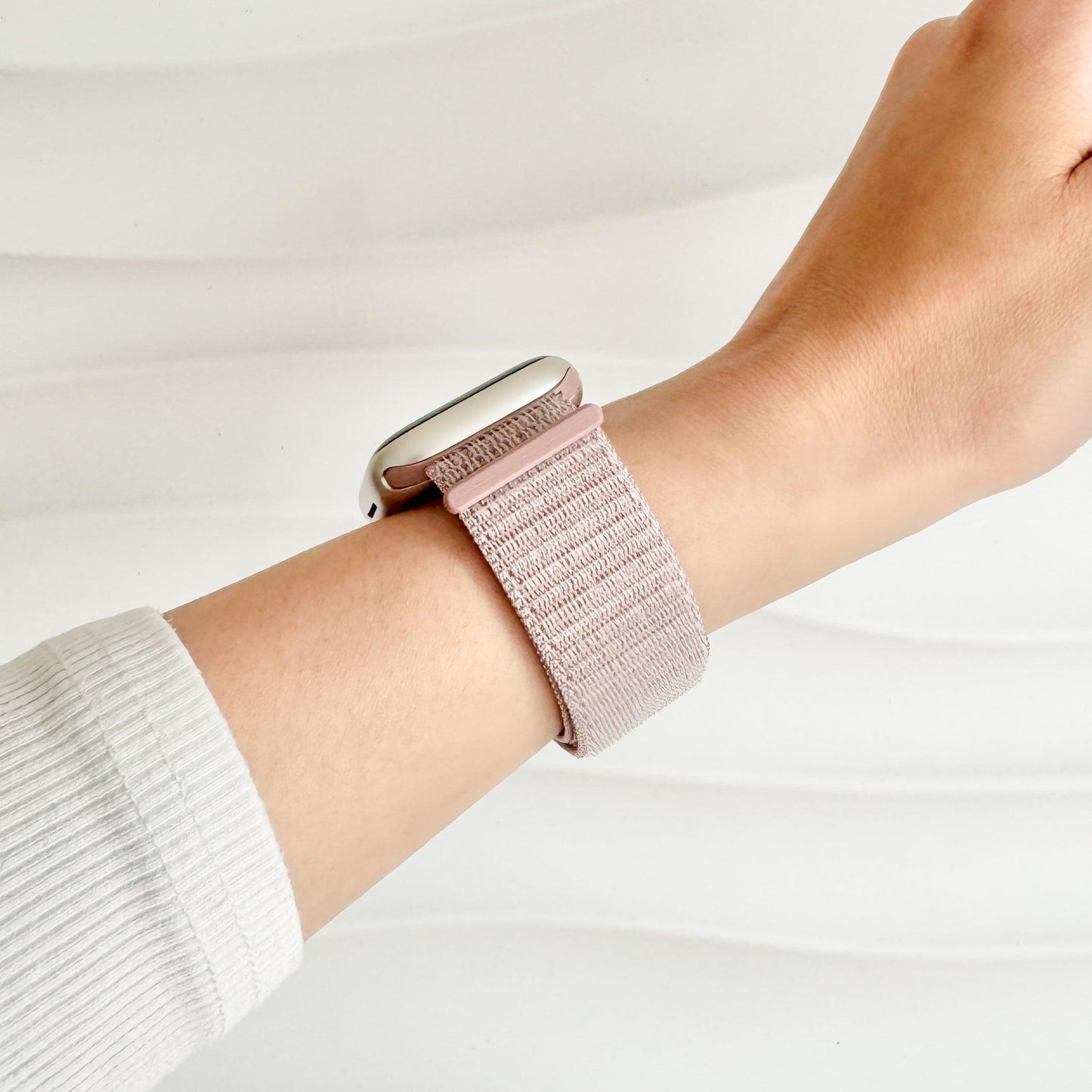 Soft Nylon Apple Watch Loop - Blush Pink 4