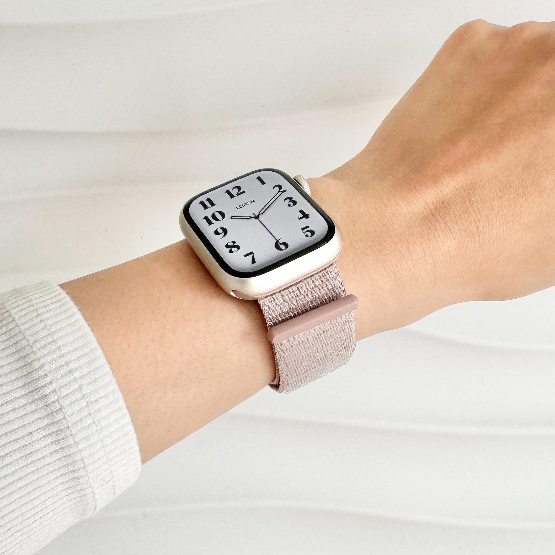 Soft Nylon Apple Watch Loop - Blush Pink 2