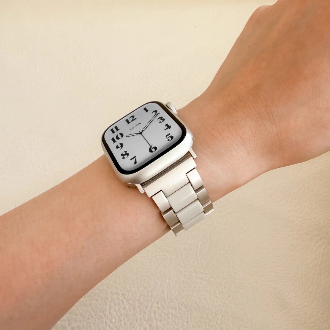 (St-Steel) グローアップルウォッチストラップ - Starlight