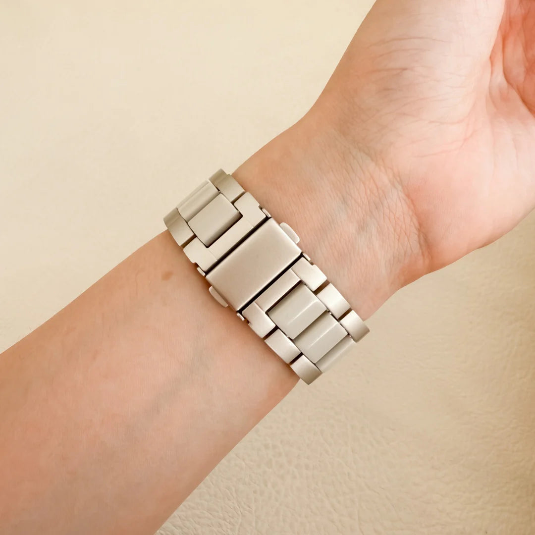 (St-Steel) グローアップルウォッチストラップ - Starlight