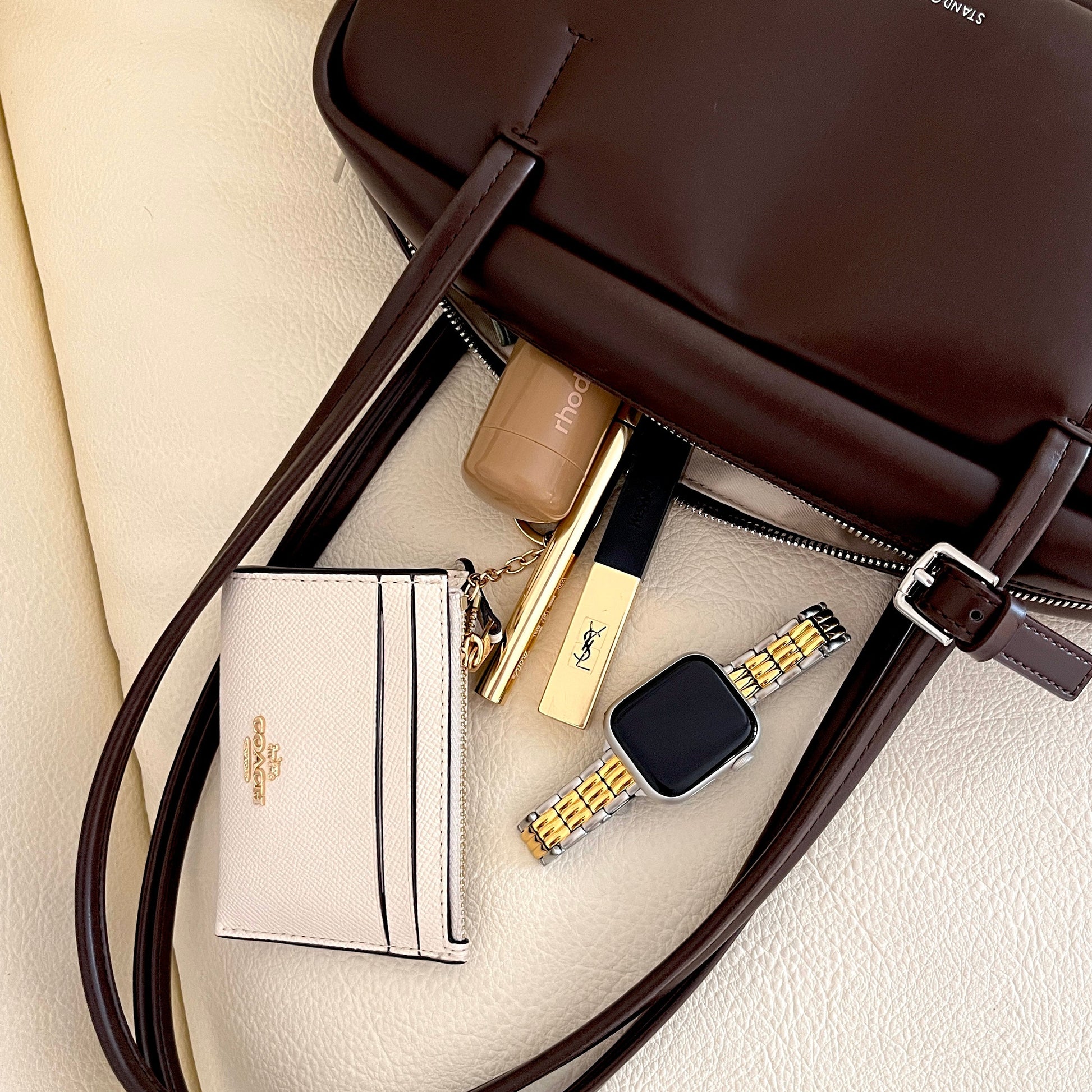 (St-Steel) Moonlight Apple Watch Strap - Two Tone 13