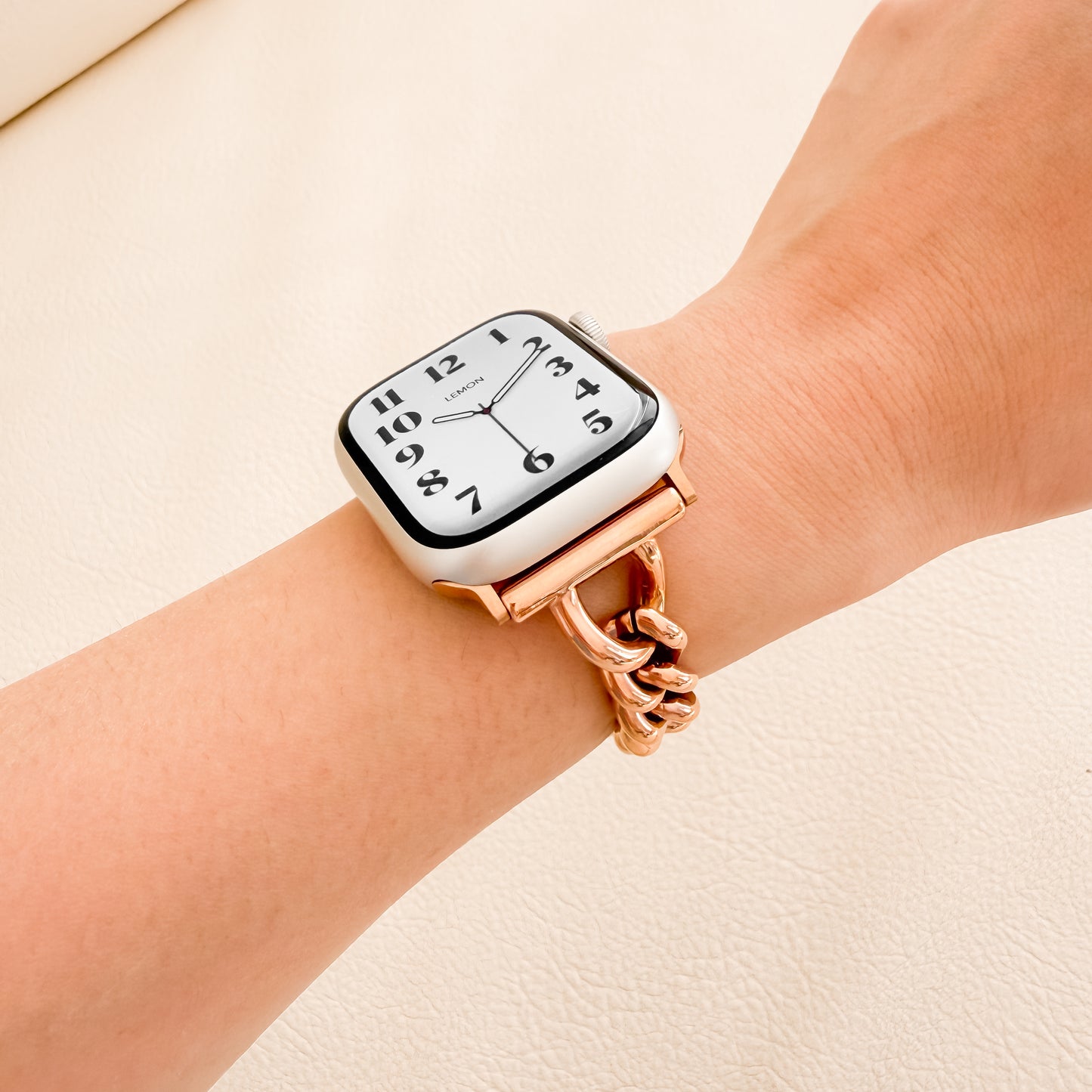 (St-Steel) Slim Timeless Apple Watch Bracelet - Rose Gold