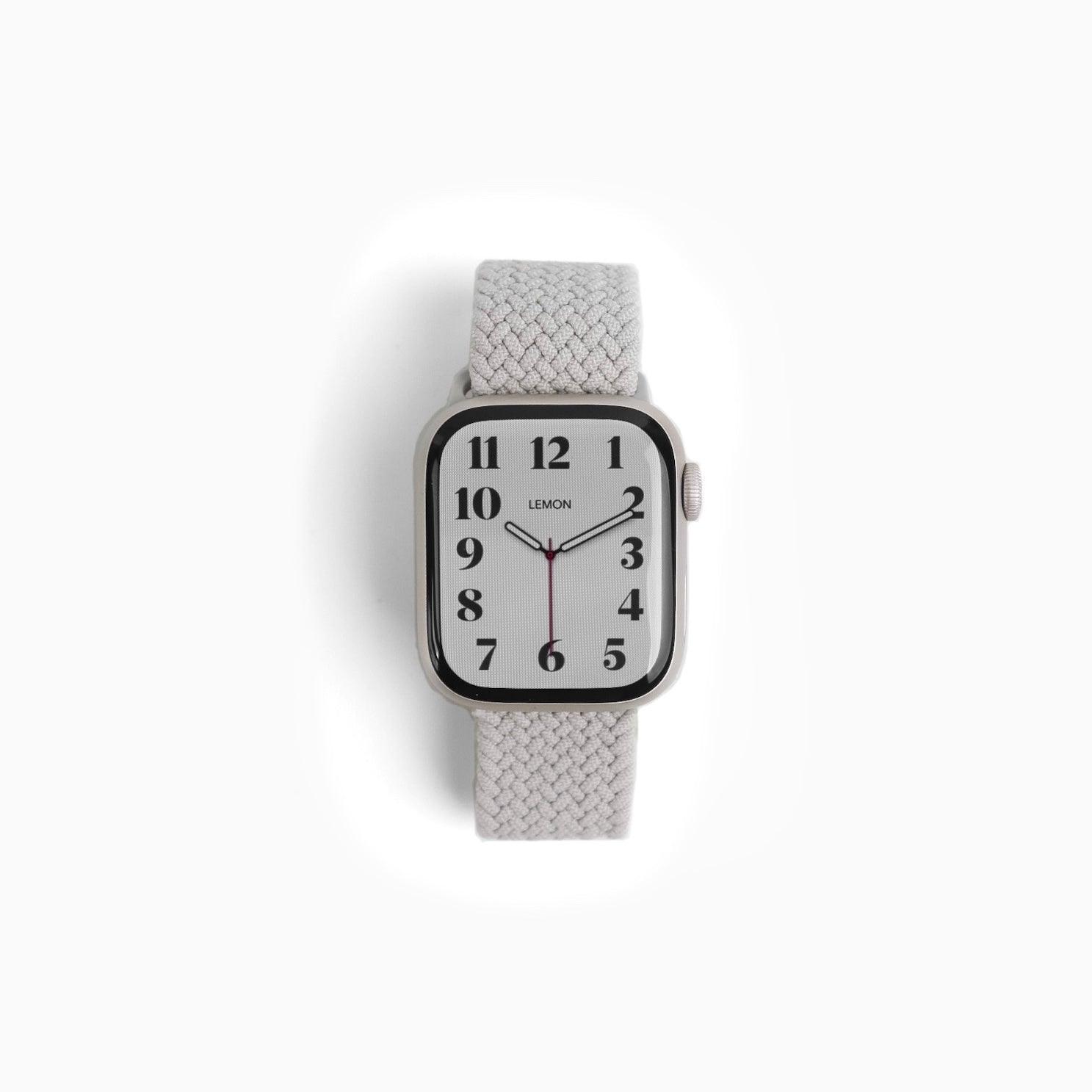 Cloud Nylon Apple Watch Band - Light Grey