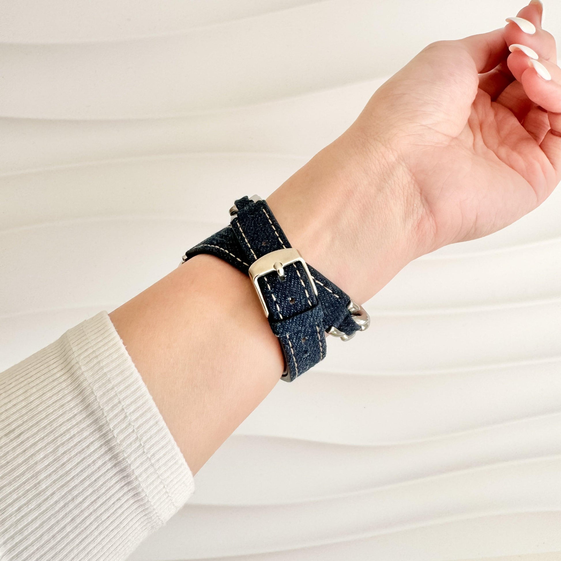 Demin Timeless Apple Watch Band - Demin Blue