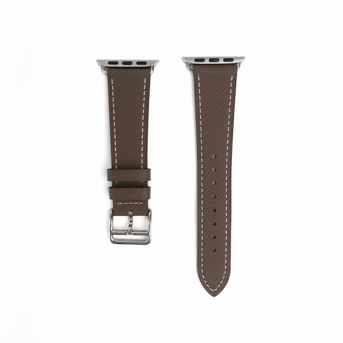 Florence Textured Leather Apple Watch Band - Olive