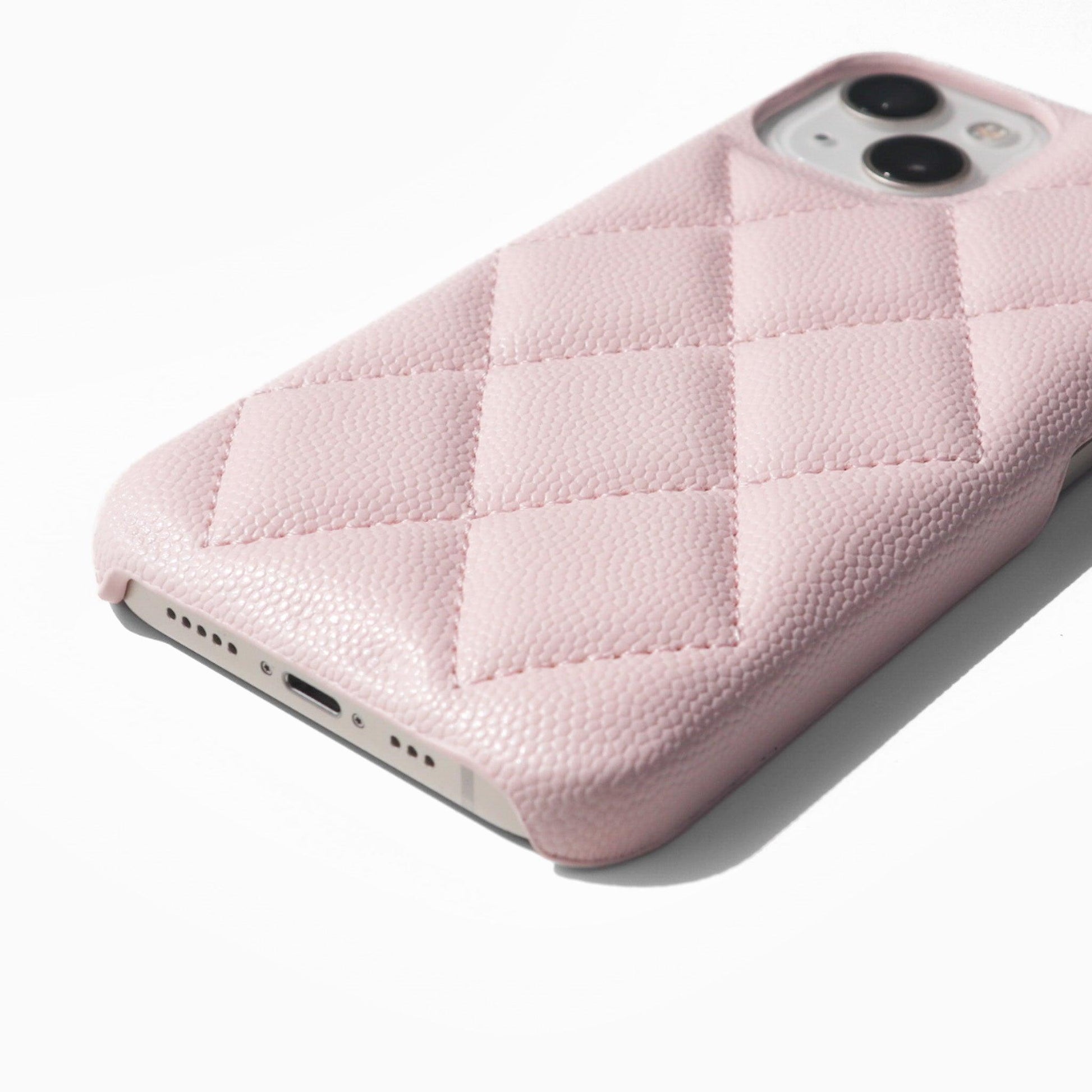 iPhone Quilt Case - Baby Pink