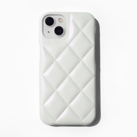 iPhone Quilt Case - Gloss White