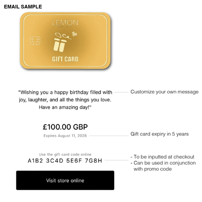 Lemon Straps Digital Gift Card