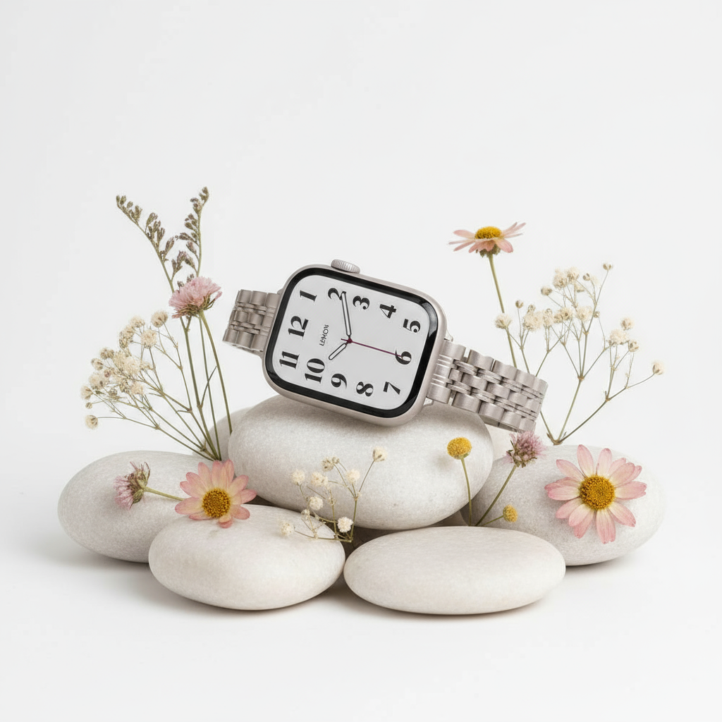 (St-Steel) レモン インスピレーション Apple Watch ストラップ - Starlight