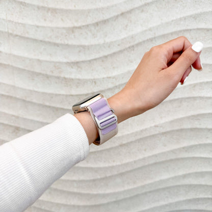 Mountain Nylon Apple Watch Band - Starlight & Lavender