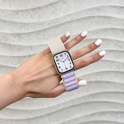 Mountain Nylon Apple Watch Band - Starlight & Lavender