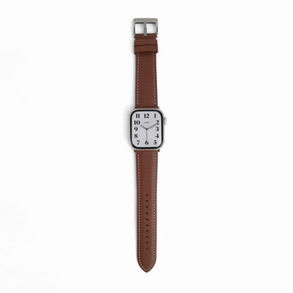 Oxford Leather Apple Watch Band - Brown