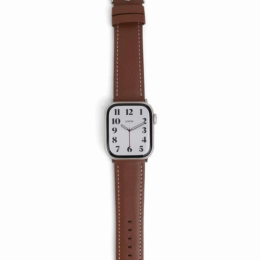 Oxford Leather Apple Watch Band - Brown