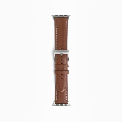 Oxford Leather Apple Watch Band - Brown