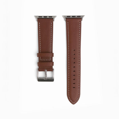 Oxford Leather Apple Watch Band - Brown