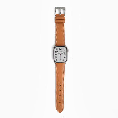 Oxford Leather Apple Watch Band - Light Brown