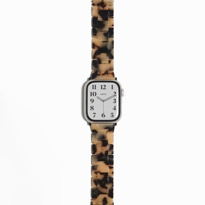 Polly Resin Apple Watch Band - Ivory Tortoiseshell