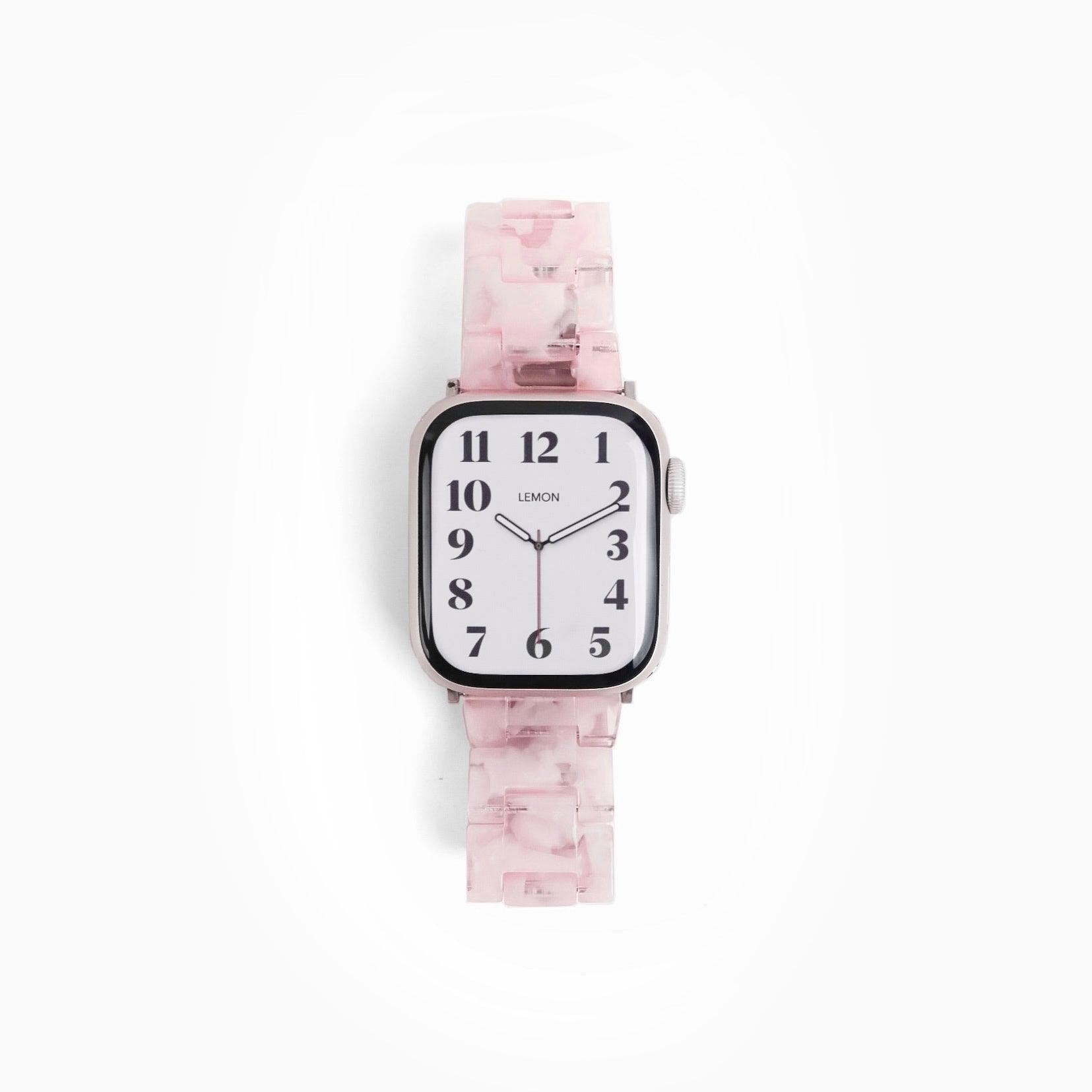 Polly Resin Apple Watch Band - Light Pink