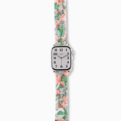 Polly Resin Apple Watch Band - Monet Garden