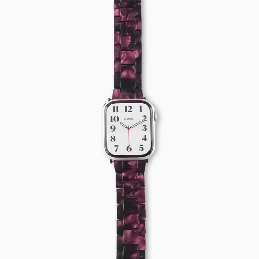 Polly Resin Apple Watch Band - Mystic Purple