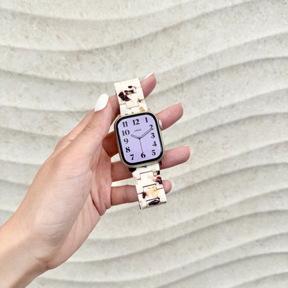 Polly Resin Apple Watch Band - Nougat