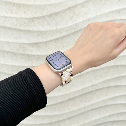 Polly Resin Apple Watch Band - Nougat