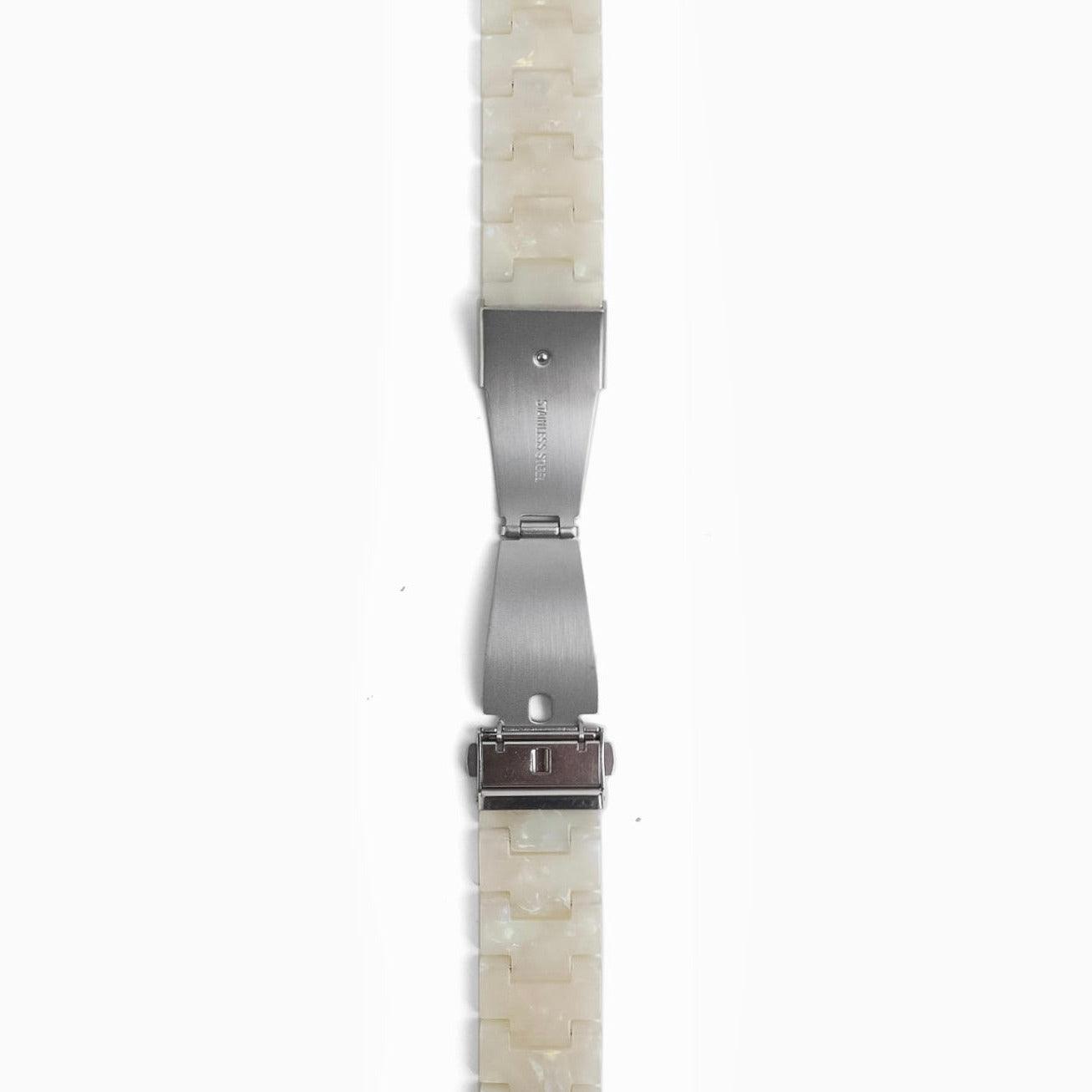 Polly Resin Apple Watch Band - Pearl White
