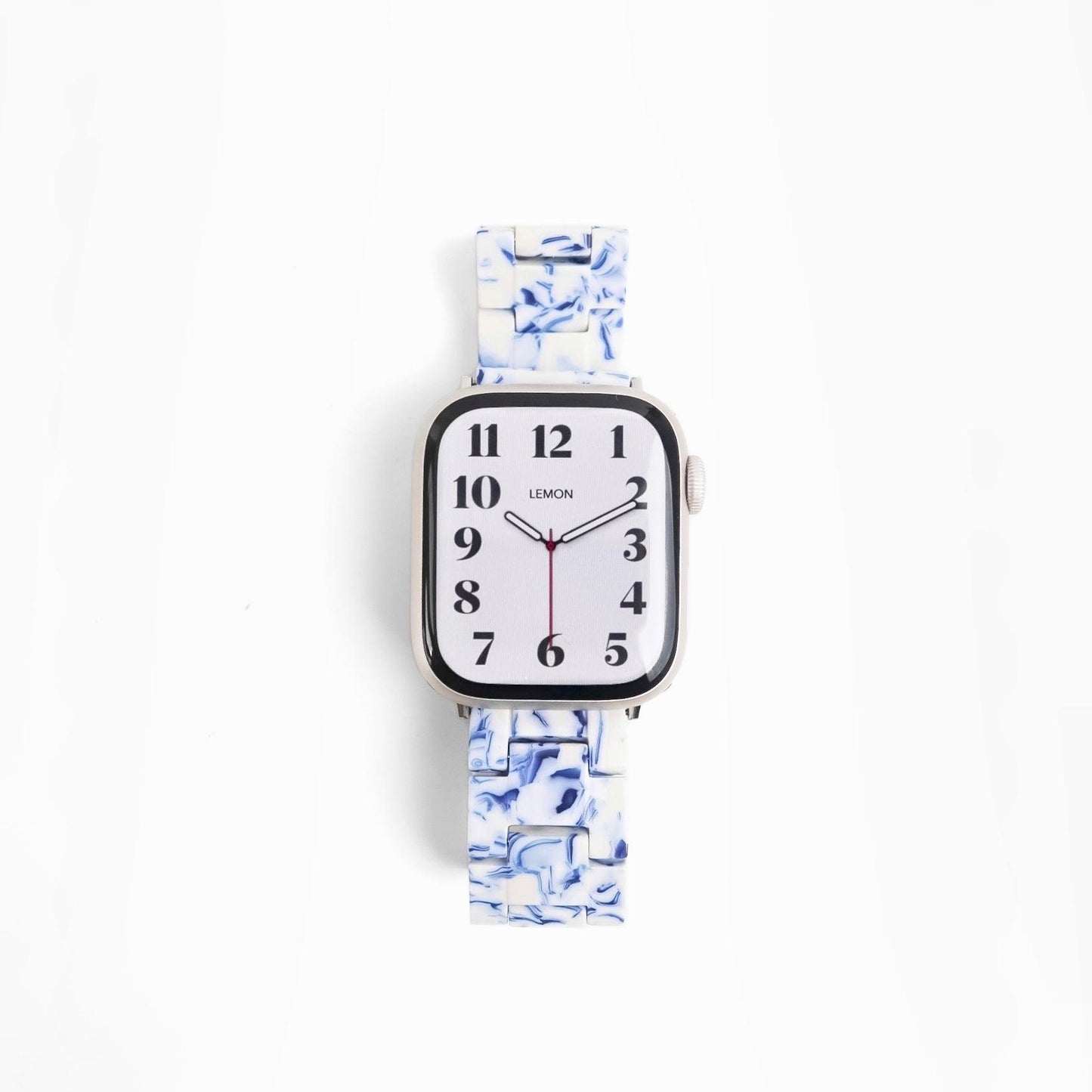 Polly Resin Apple Watch Band - Porcelain Blue