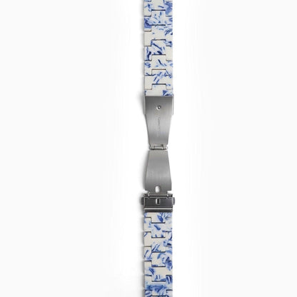 Polly Resin Apple Watch Band - Porcelain Blue