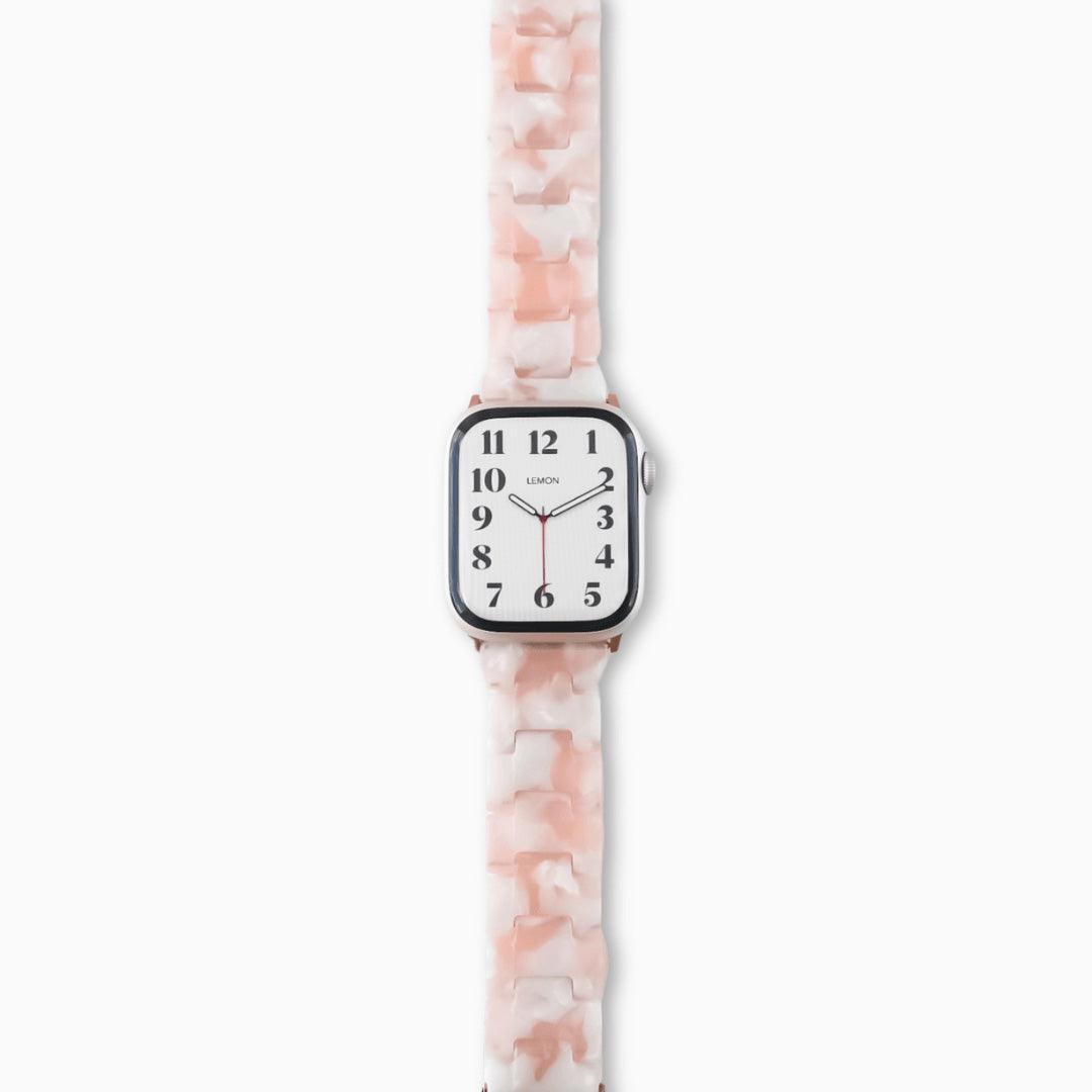 Polly Resin Apple Watch Band - Rose Blossom