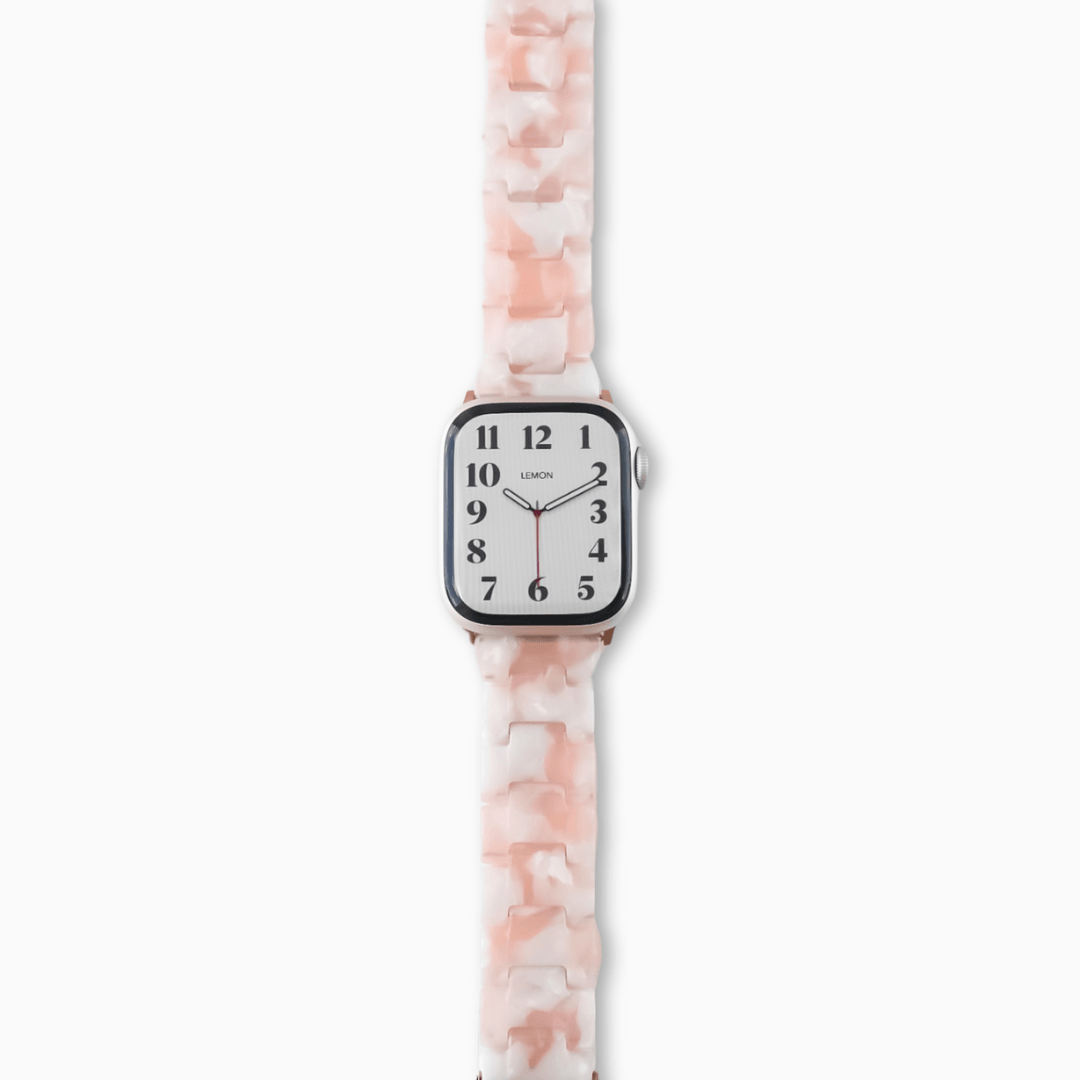 Polly Resin Apple Watch Band - Rose Blossom