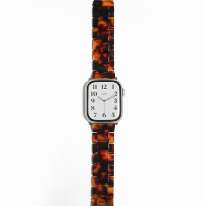 Polly Resin Apple Watch Band - Tortoiseshell