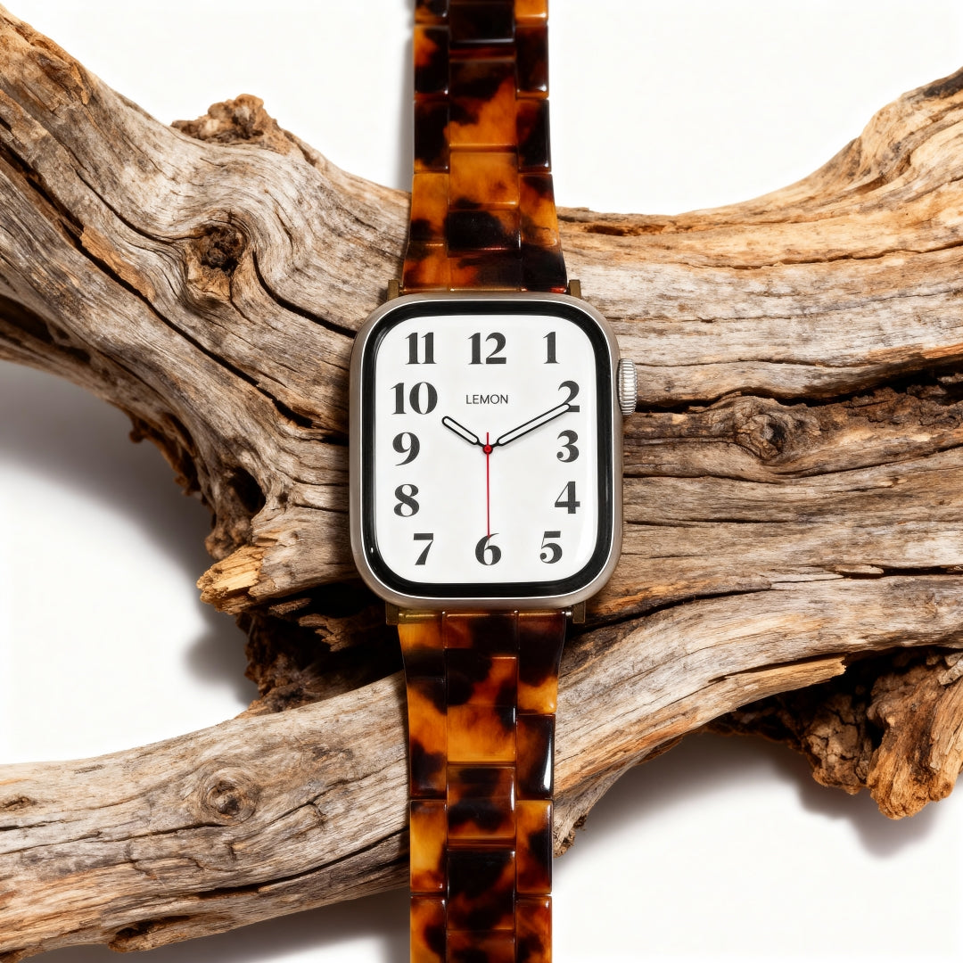 Polly Resin Apple Watch Band - Tortoiseshell