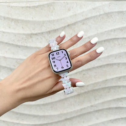 Resin Butterfly Apple Watch Band - Cotton Candy