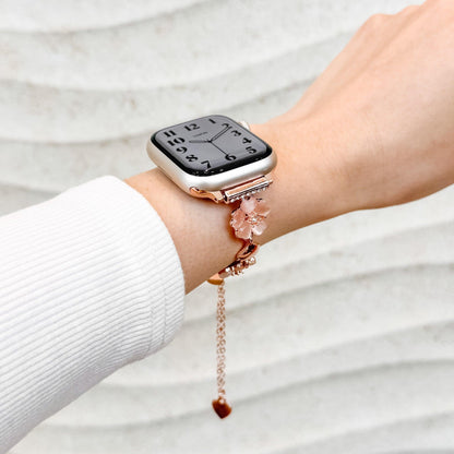 Sakura Chain Apple Watch Bracelet - Pink