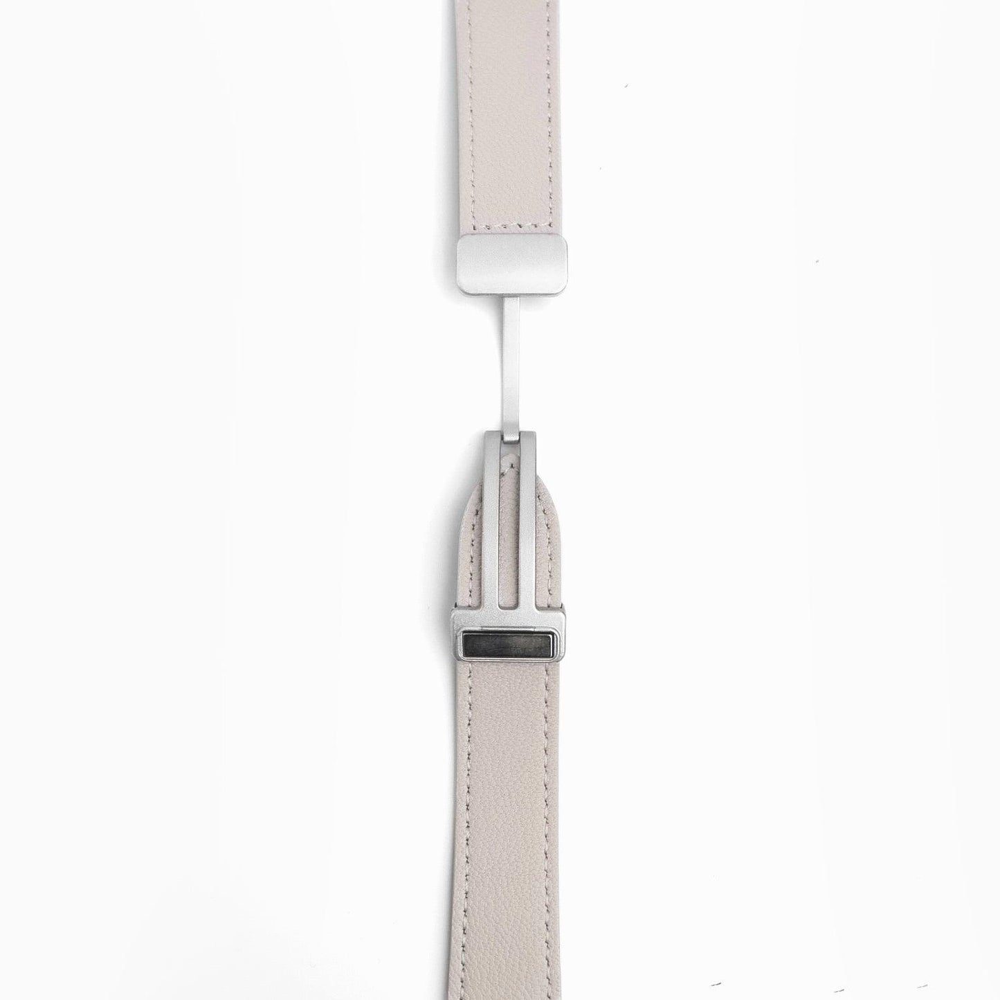 Snap Lock Leather Apple Watch Band - Starlight