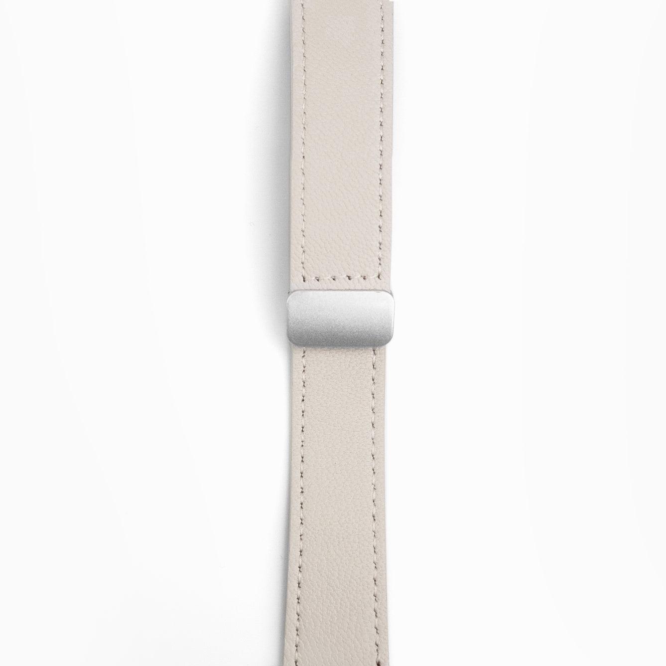 Snap Lock Leather Apple Watch Band - Starlight