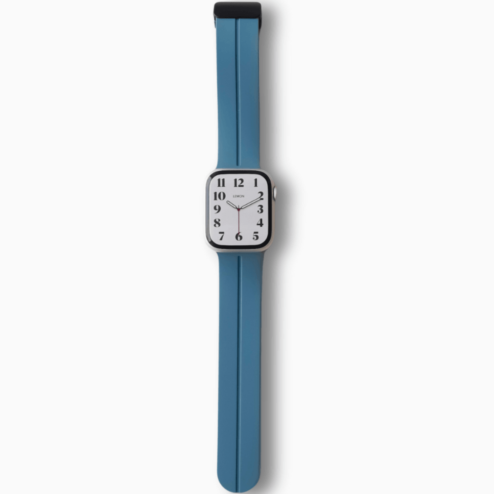 Snap Lock Line Apple Watch Band - Blue