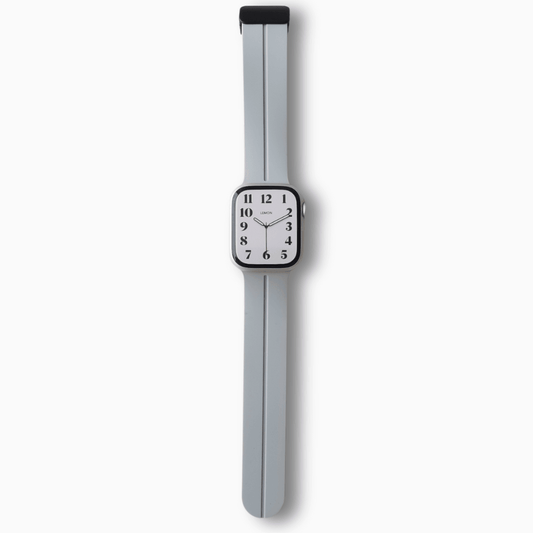 Snap Lock Line Apple Watch Band - Grey