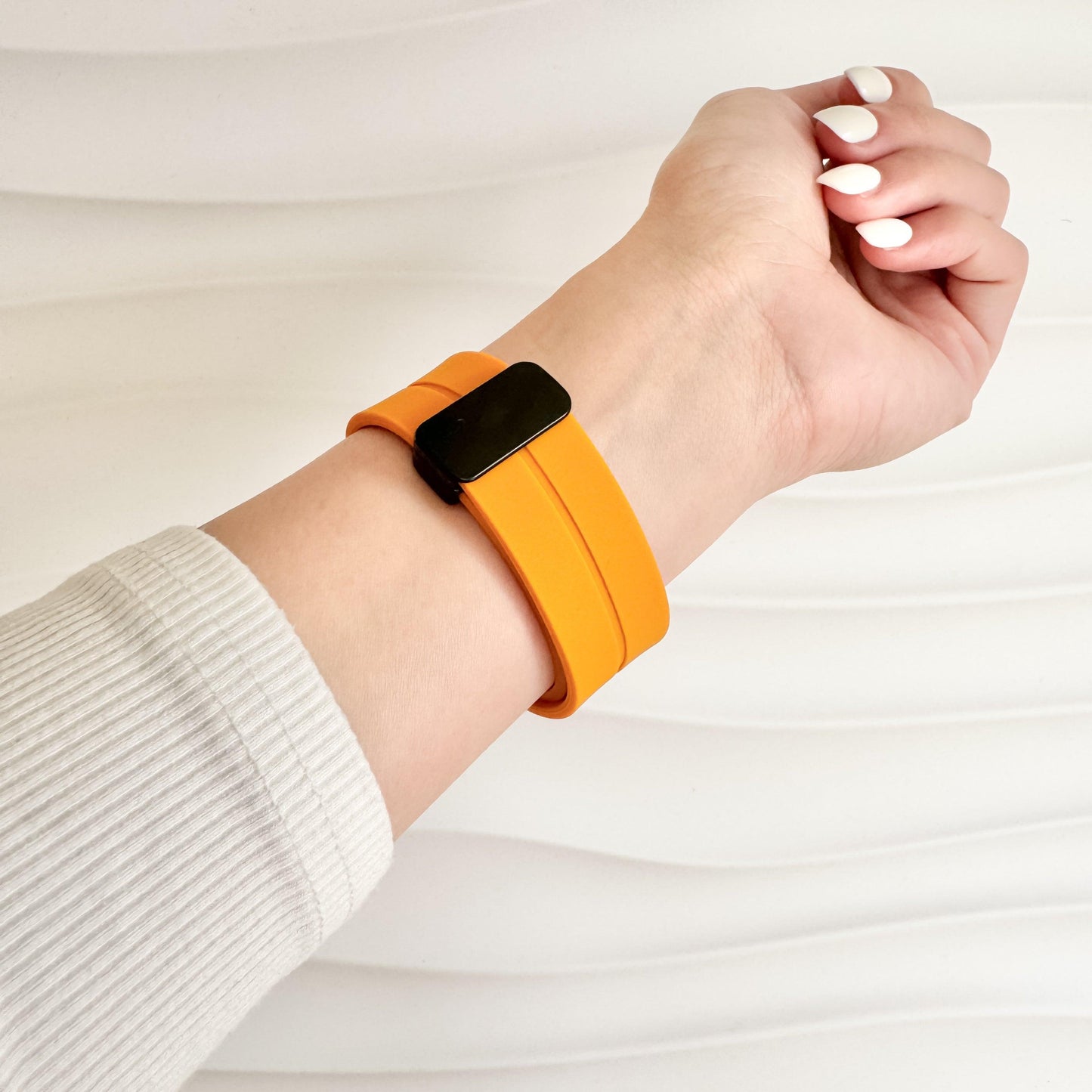 Snap Lock Line Apple Watch Band - Orange