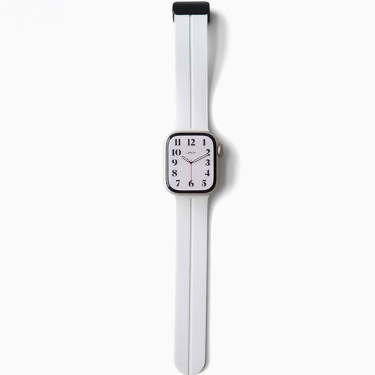 Snap Lock Line Apple Watch Band - White