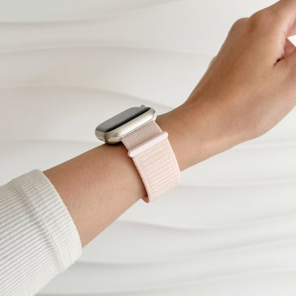 Soft Nylon Apple Watch Loop - Light Pink