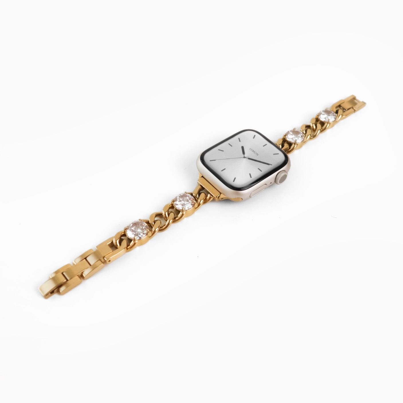 (St-Steel) Blossom Apple Watch Bracelet - Gold